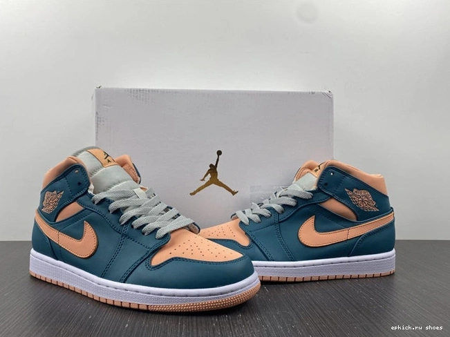 Cheap Jordan1 Mid Teal Dark Green BQ6472- AllSeason 3713 1015
